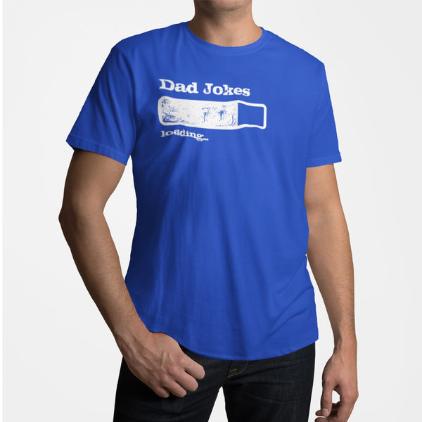 Dad Jokes Loading T-Shirt #colour_royal blue