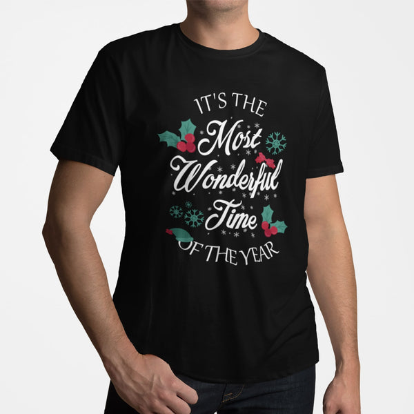 It's The Most Wonderful Time of The Year T-Shirt #colour_black