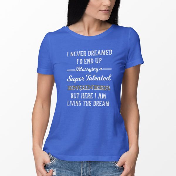 Marrying A Super Talented Engineer T-Shirt #colour_royal blue